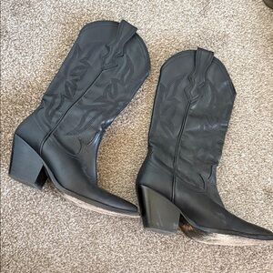 Thursday Black Western Boots